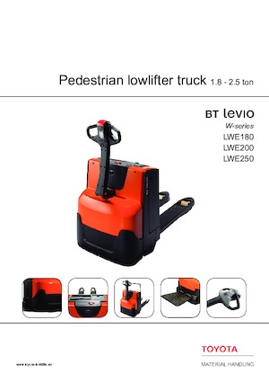 Gyslogkiséretű villástargoncák BT LWE 250