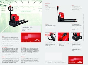 Gyslogkiséretű villástargoncák Linde MT15