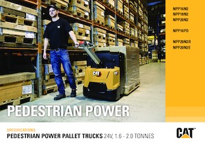 Gyslogkiséretű villástargoncák Caterpillar NPP16PD