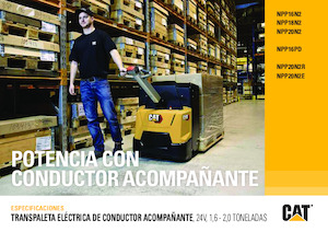 Gyslogkiséretű villástargoncák Caterpillar NPP16PD