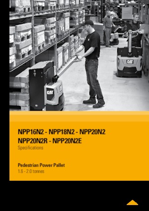 Gyslogkiséretű villástargoncák Caterpillar NPP16N2