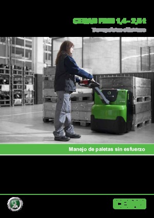 Gyslogkiséretű villástargoncák Cesab P 216