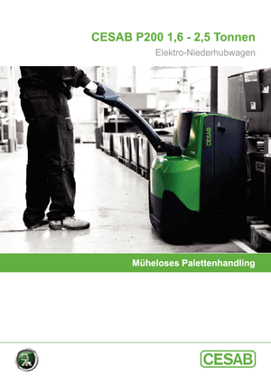 Gyslogkiséretű villástargoncák Cesab P 216