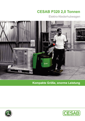 Gyslogkiséretű villástargoncák Cesab P 320-6