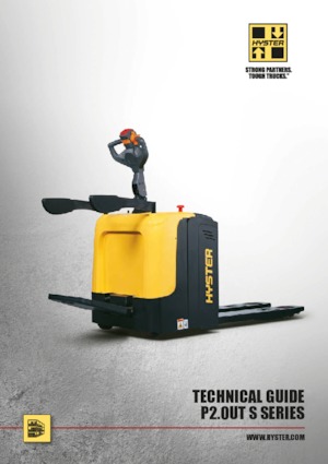 Gyslogkiséretű villástargoncák Hyster P2.0