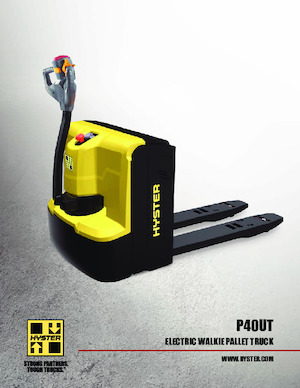 Gyslogkiséretű villástargoncák Hyster P40UT