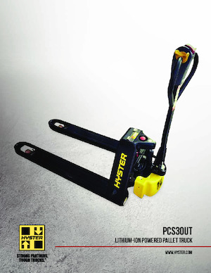 Gyslogkiséretű villástargoncák Hyster PCS30UT