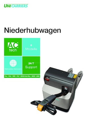 Gyslogkiséretű villástargoncák UniCarriers PLL 180