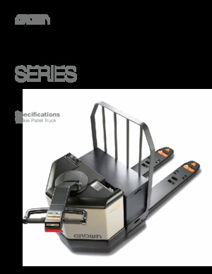 Gyslogkiséretű villástargoncák Crown PW 3520-60