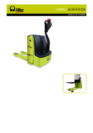 Gyslogkiséretű villástargoncák PRAMAC Lifter QX 20