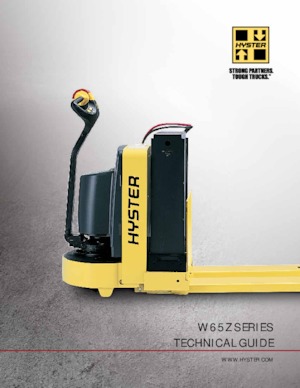 Gyslogkiséretű villástargoncák Hyster W65Z