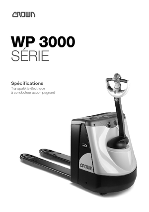 Gyslogkiséretű villástargoncák Crown WP 3015