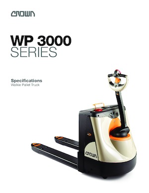 Gyslogkiséretű villástargoncák Crown WP 3035