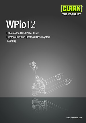 Gyslogkiséretű villástargoncák Clark Wpio 12