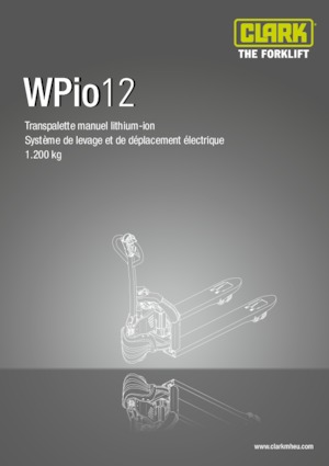 Gyslogkiséretű villástargoncák Clark Wpio 12