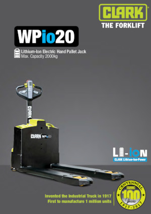 Gyslogkiséretű villástargoncák Clark Wpio 20