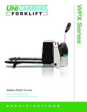 Gyslogkiséretű villástargoncák UniCarriers WPX60B