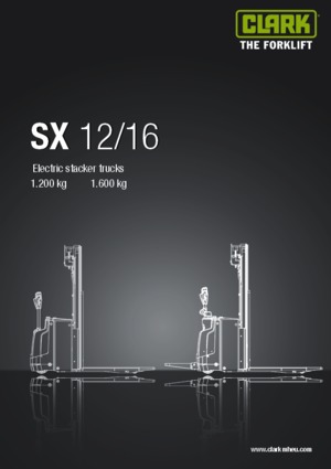 Gyalogkiséretű raklapemelák Clark SX 12