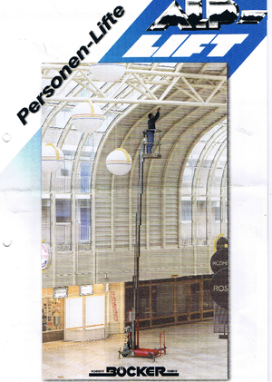 Gumikerekes vertikális emelésű munkaállványok ALP-Lift PHC 650