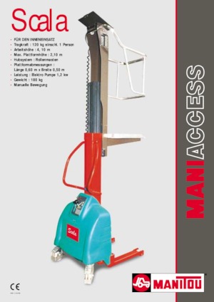 Gumikerekes vertikális emelésű munkaállványok Manitou Scala