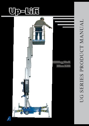 Gumikerekes vertikális emelésű munkaállványok AHI UG40