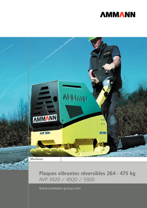 Kétirányú vibrolapok Ammann AVP 5920