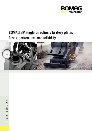 Egyirányú vibrolapok Bomag BP 25/50