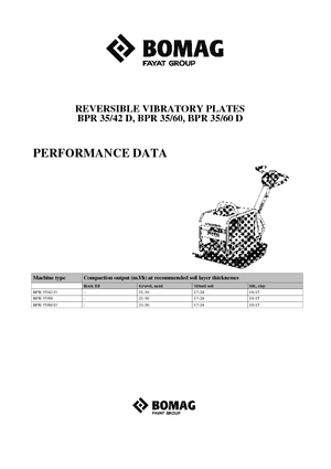 Kétirányú vibrolapok Bomag BPR 35/60