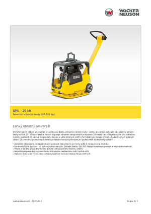 Kétirányú vibrolapok Wacker BPU 2540 A