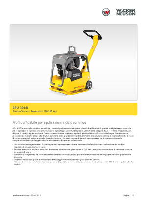 Kétirányú vibrolapok Wacker BPU 3050 A
