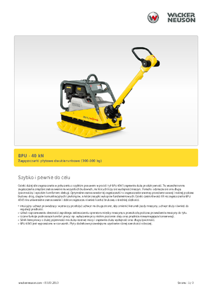 Kétirányú vibrolapok Wacker Neuson BPU 4045 A
