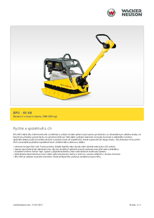 Kétirányú vibrolapok Wacker Neuson BPU 4045 A