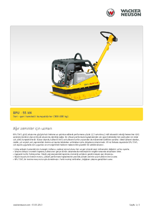 Kétirányú vibrolapok Wacker Neuson BPU5545A 