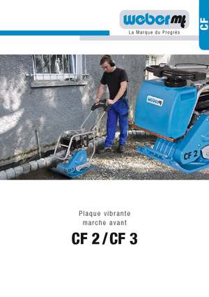 Egyirányú vibrolapok weber mt CF 3 R