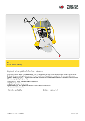 Burkolatvágók Wacker BFS 1345 AB