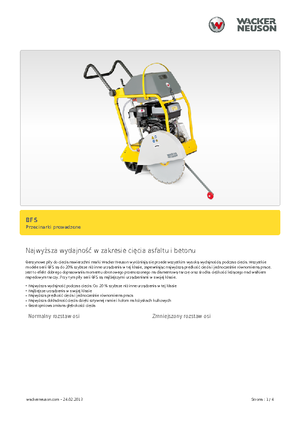 Burkolatvágók Wacker BFS 1345 AB