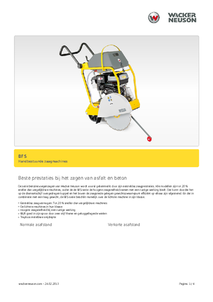 Burkolatvágók Wacker BFS 1350 ALS