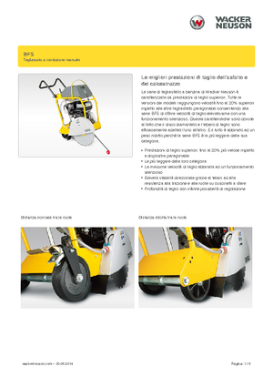 Burkolatvágók Wacker Neuson BFS 1345 Az