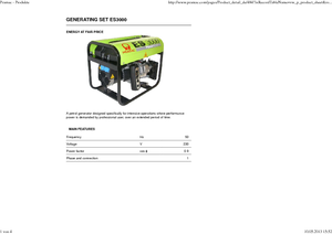Benzines generátorok PRAMAC Lifter ES 3000
