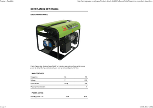 Benzines generátorok PRAMAC Lifter ES 8000