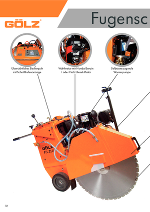 Burkolatvágók Gölz FS 250 B