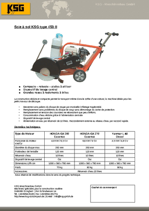Burkolatvágók KSG-Maschinenbau KSG 450