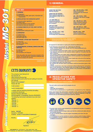 Burkolatvágók Cuts Diamant MC 301 HB