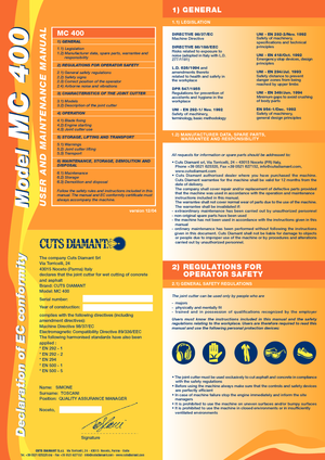 Burkolatvágók Cuts Diamant MC 400 HD