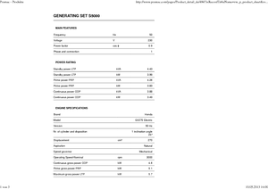 Benzines generátorok PRAMAC Lifter S 5000 THB