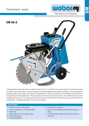 Burkolatvágók weber mt SM 62-2