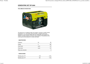 Benzines generátorok PRAMAC Lifter SP 12000