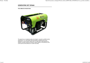 Benzines generátorok PRAMAC Lifter SP 8000