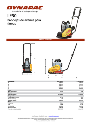Egyirányú vibrolapok Dynapac LF 50 (EH09)
