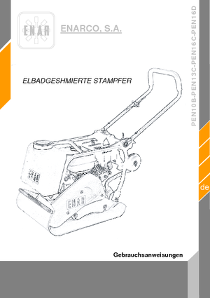 Egyirányú vibrolapok Enar PEN 16 D